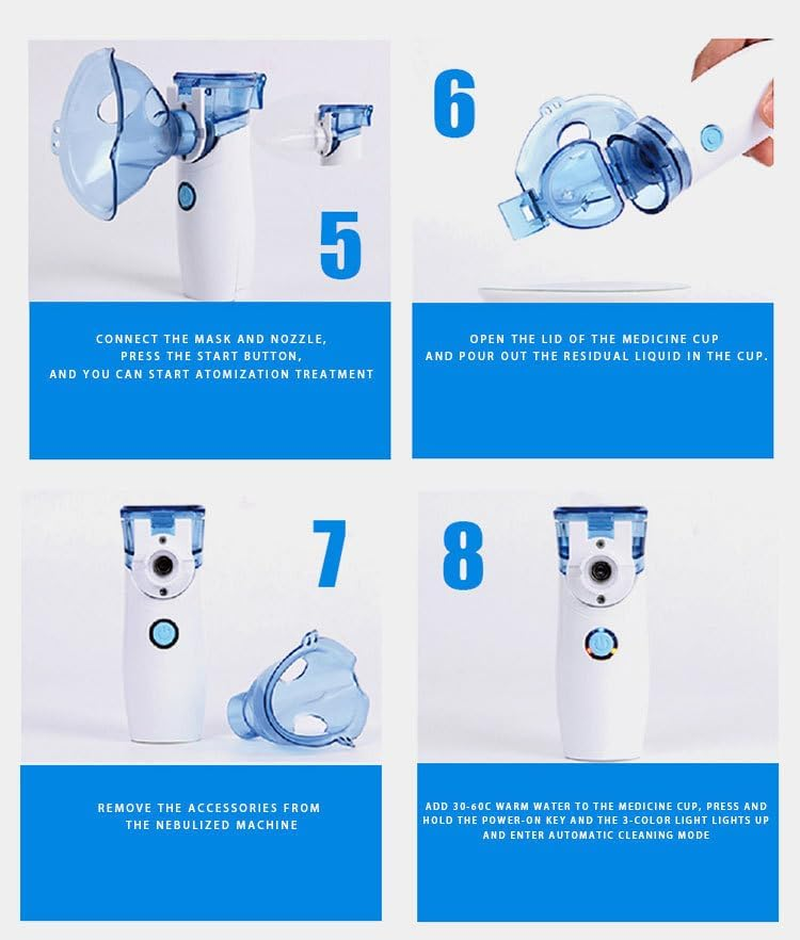 Nebulizer, Nebulizer Machine for Adults, Portable Nebulizer for Kids, Rechargeable Nebulizer with Adjustable Nebulization Rate, FSA HSA Nebulizer Home image number 1