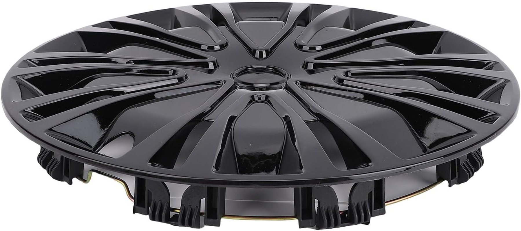 Cryfokt 15In Hubcaps, 4 Pcs Wheel Rim Cover R15 Full Protection for Most Cars Truck SUV (Black) - Silver Black image number 5