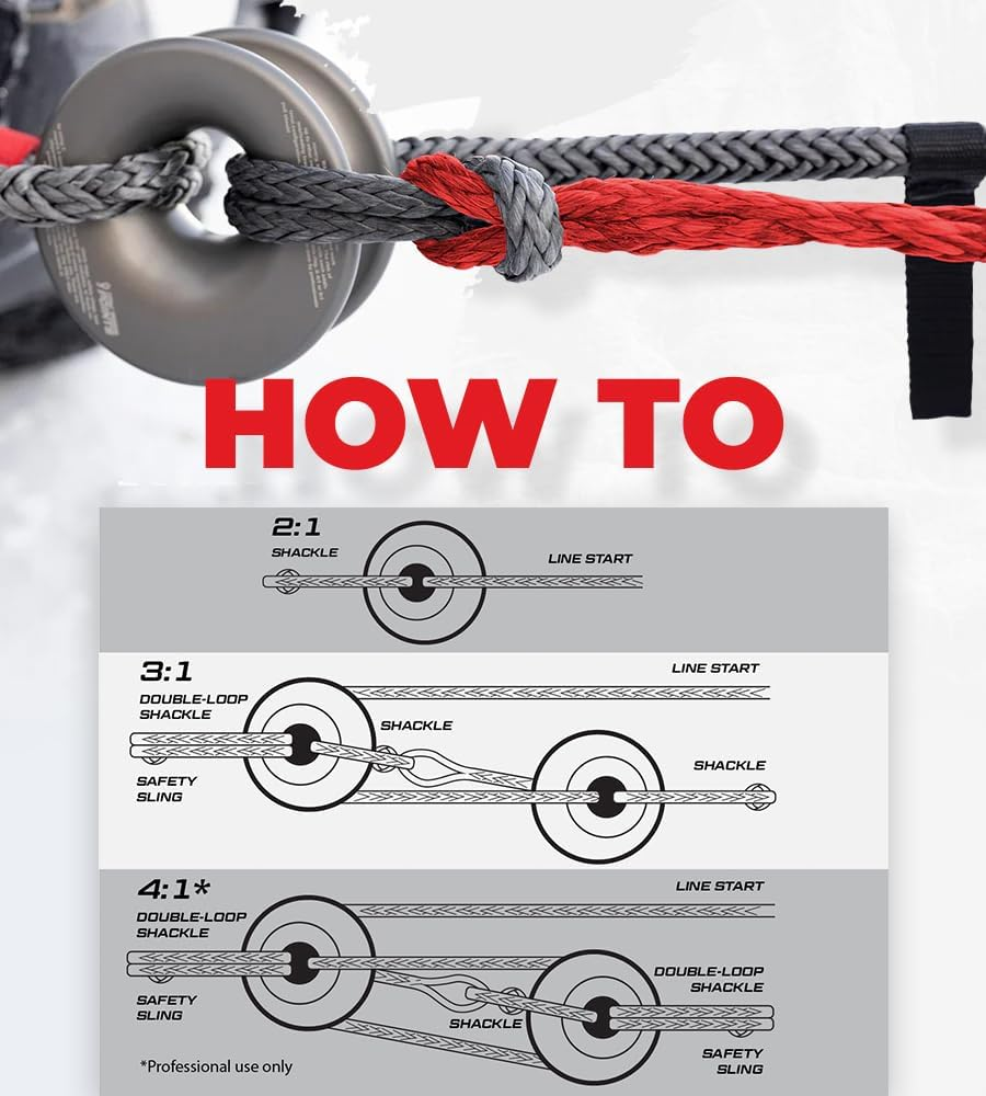 Yankum Ropes Snatch Block Ring, Made in the USA Snatch Block Pulley, Winch Pulley,Winch Snatch Block, off Road Towing Winch Snatch Blocks, ATV Snatch Block, Recovery Snatch Block, Winch Pulley image number 3