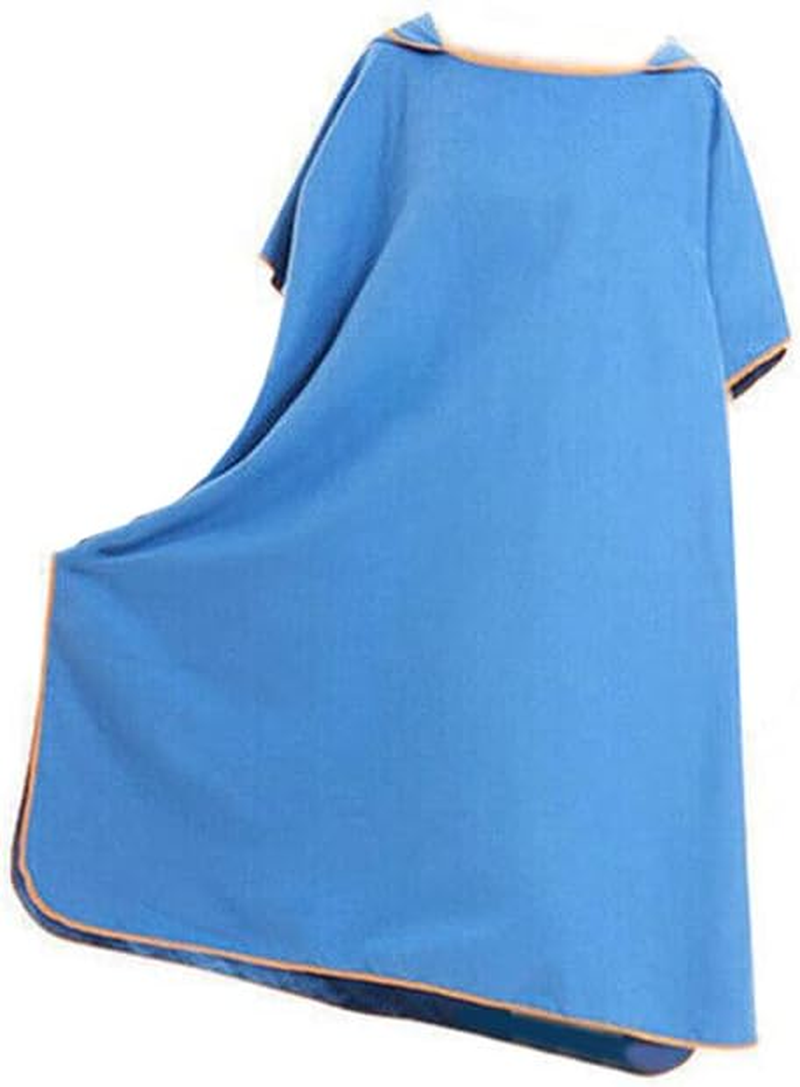 AIMALL Adult Changing Robe Towel Bath Hooded Quick Dry Beach Towel Poncho Bathrobe，Lightweight, One Size Fits Most, 43.3X35.4 Inches