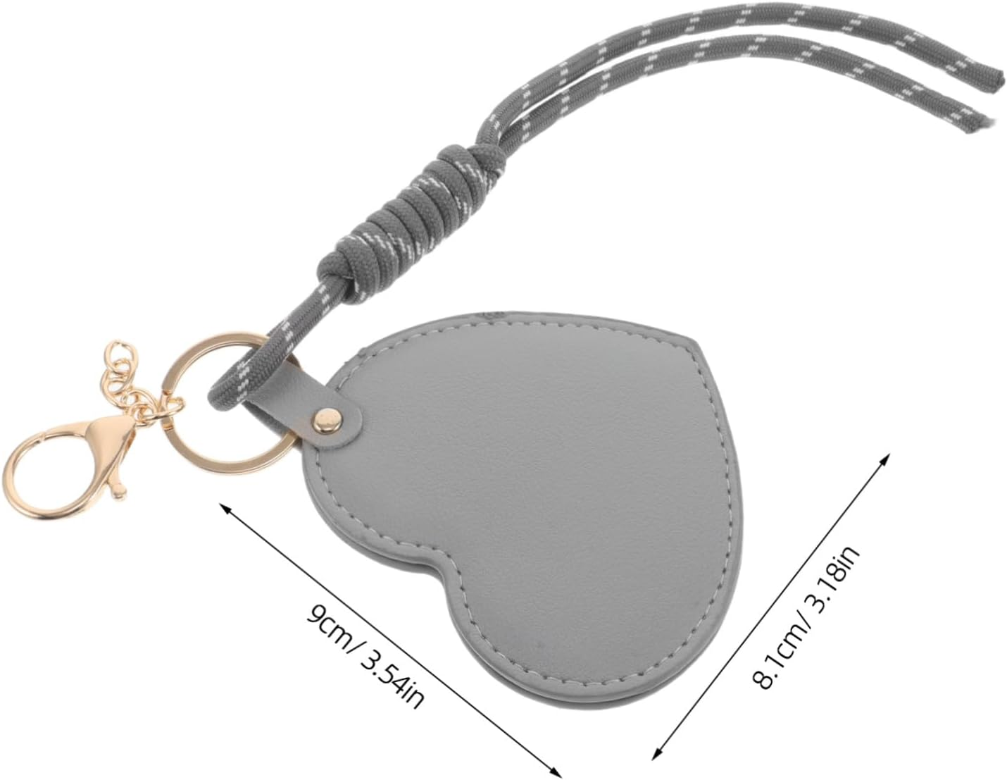 Baluue 2Pcs Rotating Makeup Mirror Compact Heart Design for Travel and Daily Use Stylish Vintage Handheld Mirror Fits Easily in Pockets Bags and Handbags - Multicolor image number 5