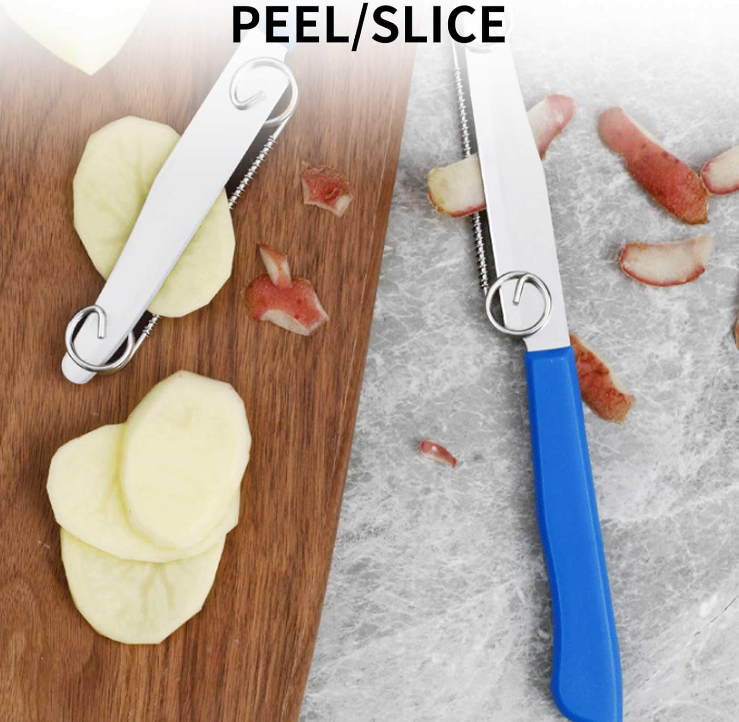 Giovannis Knives, Magic Knife, Giovanni Knife, 3-In-1 Compatible Green Elephant Knife, Greenelephant, Quick Cutting Knife, Magic Knife Italy, Magic Tool, Pack of 2 image number 4