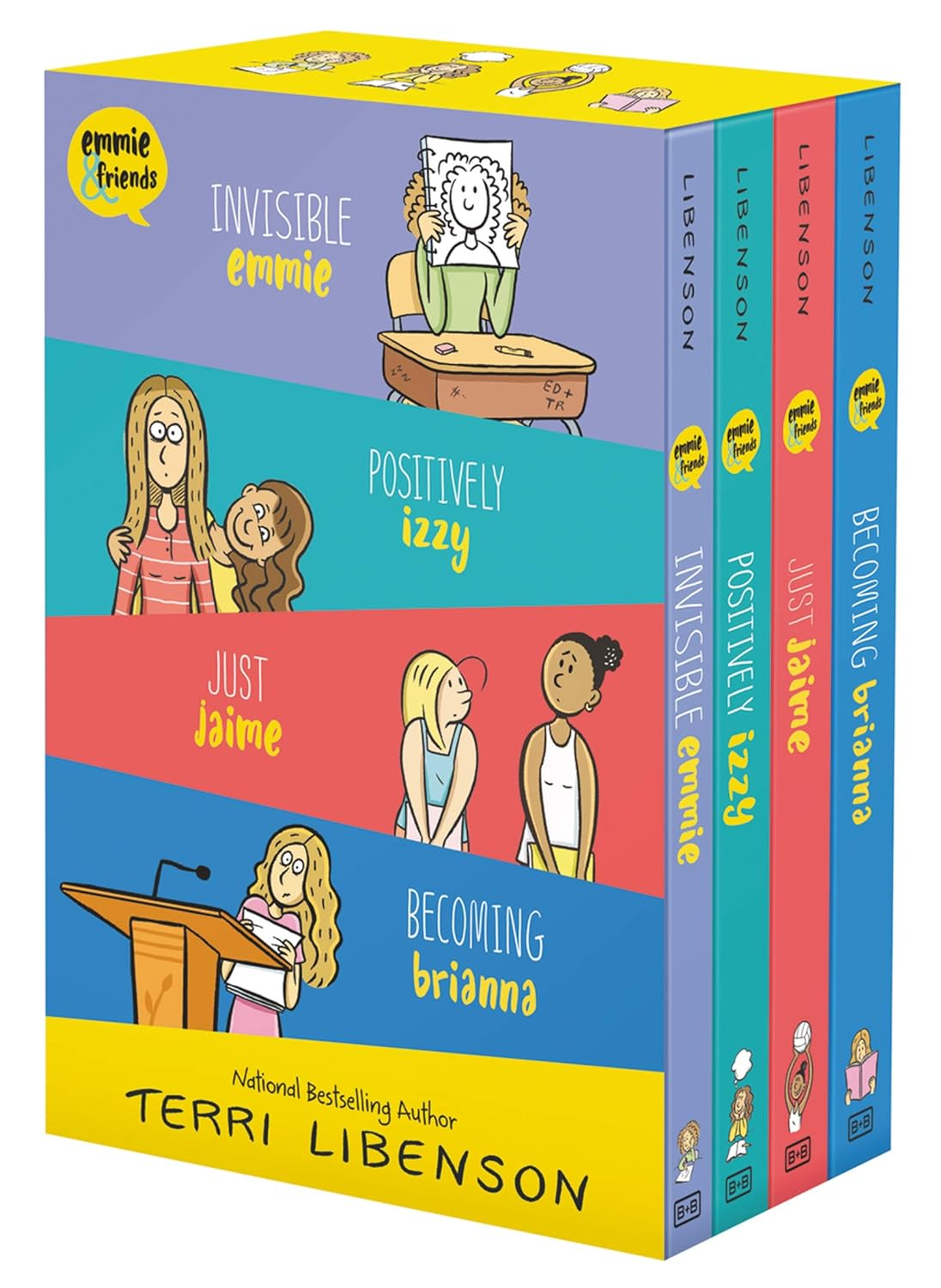 Emmie & Friends 4-Book Boxset: Invisible Emmie, Positively Izzy, Just Jaime, Becoming Brianna