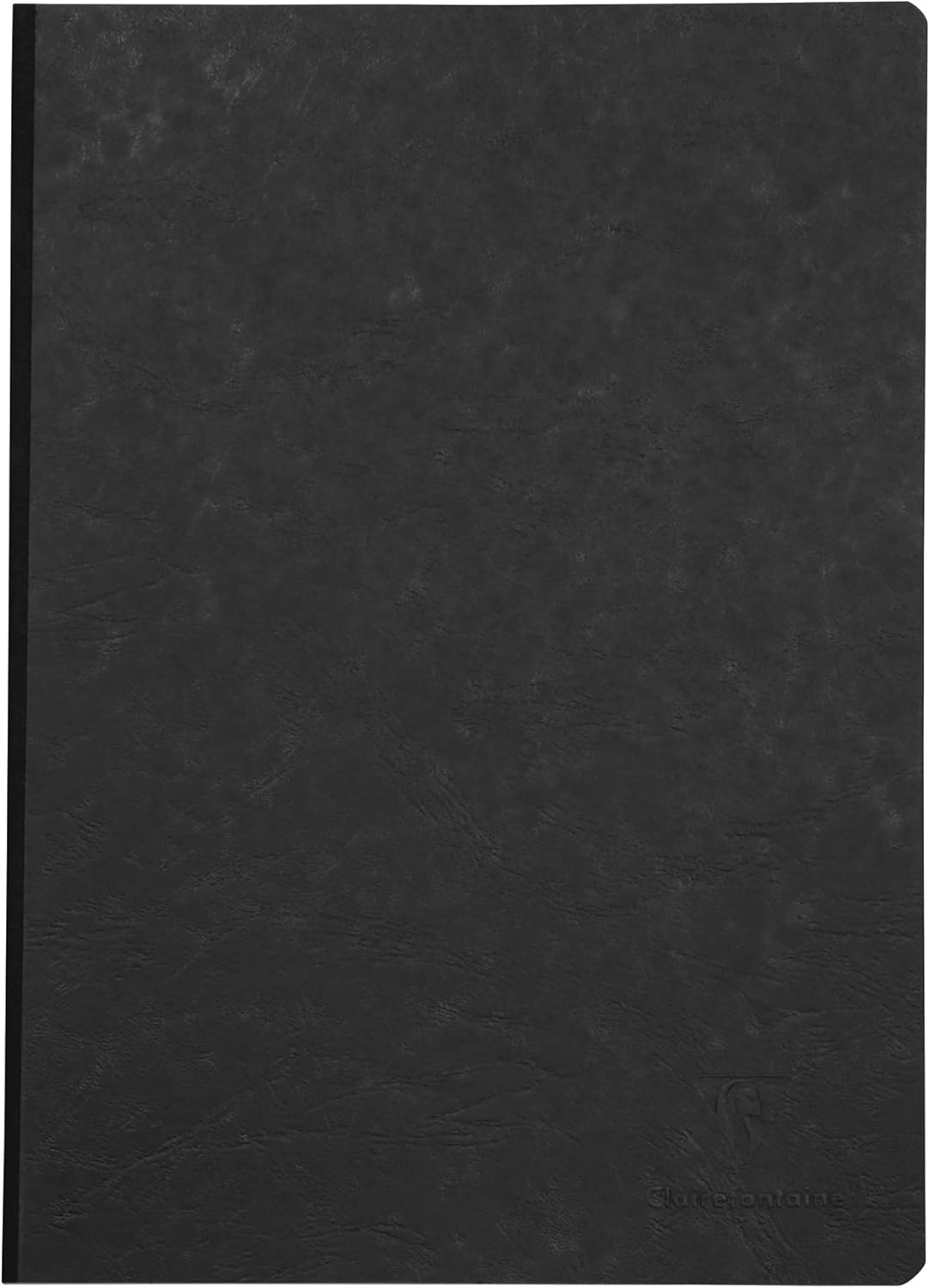 Clairefontaine Clothbound Notebook Plain A4, Black, 1 (CR-791401)