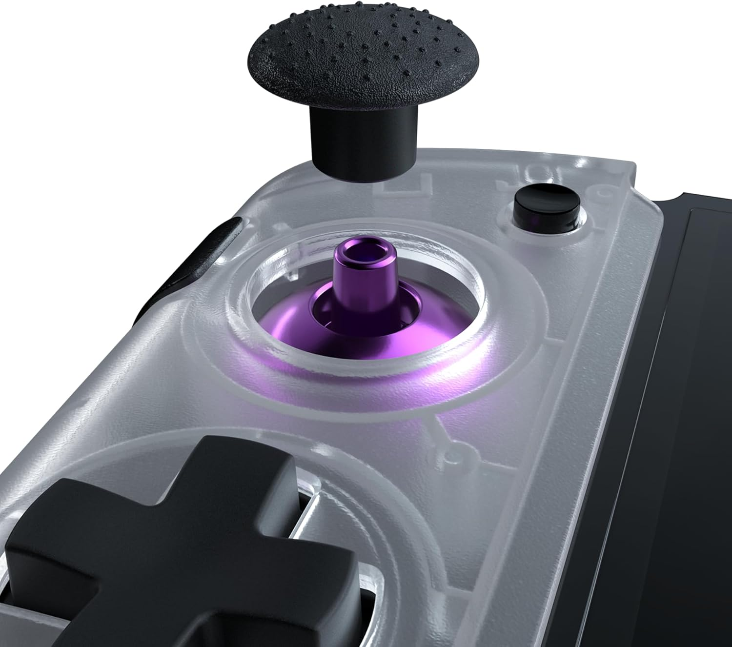 CRKD Nitro Deck+ Handheld Pro Controller for Nintendo Switch & OLED Model - TV Dockable - Programmable Sidekicks & Back Buttons - True Collection System (Clear White Edition) image number 4