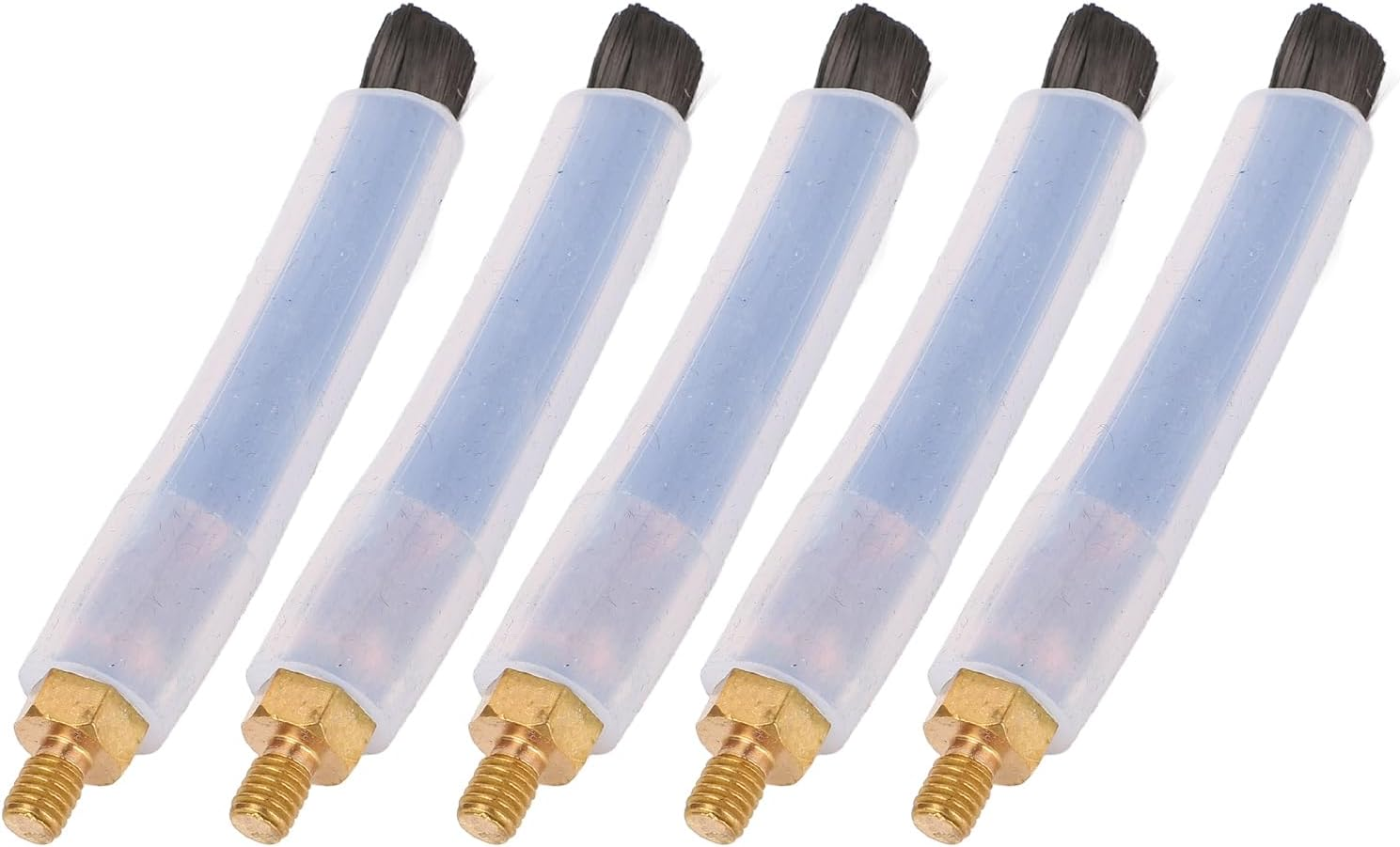 Pomya Weld Bead Brush, 5PCS Secure Reusable Adjustable Length Welding Seam Brushes for MIG TIG Welds Removal (M6) image number 2