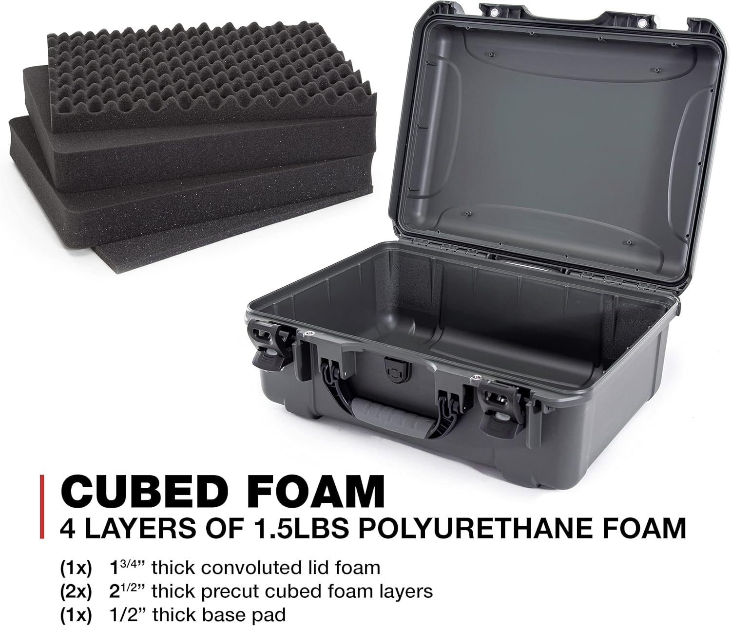 Nanuk 940 Waterproof Hard Case with Foam Insert - Graphite (940-1007) image number 2