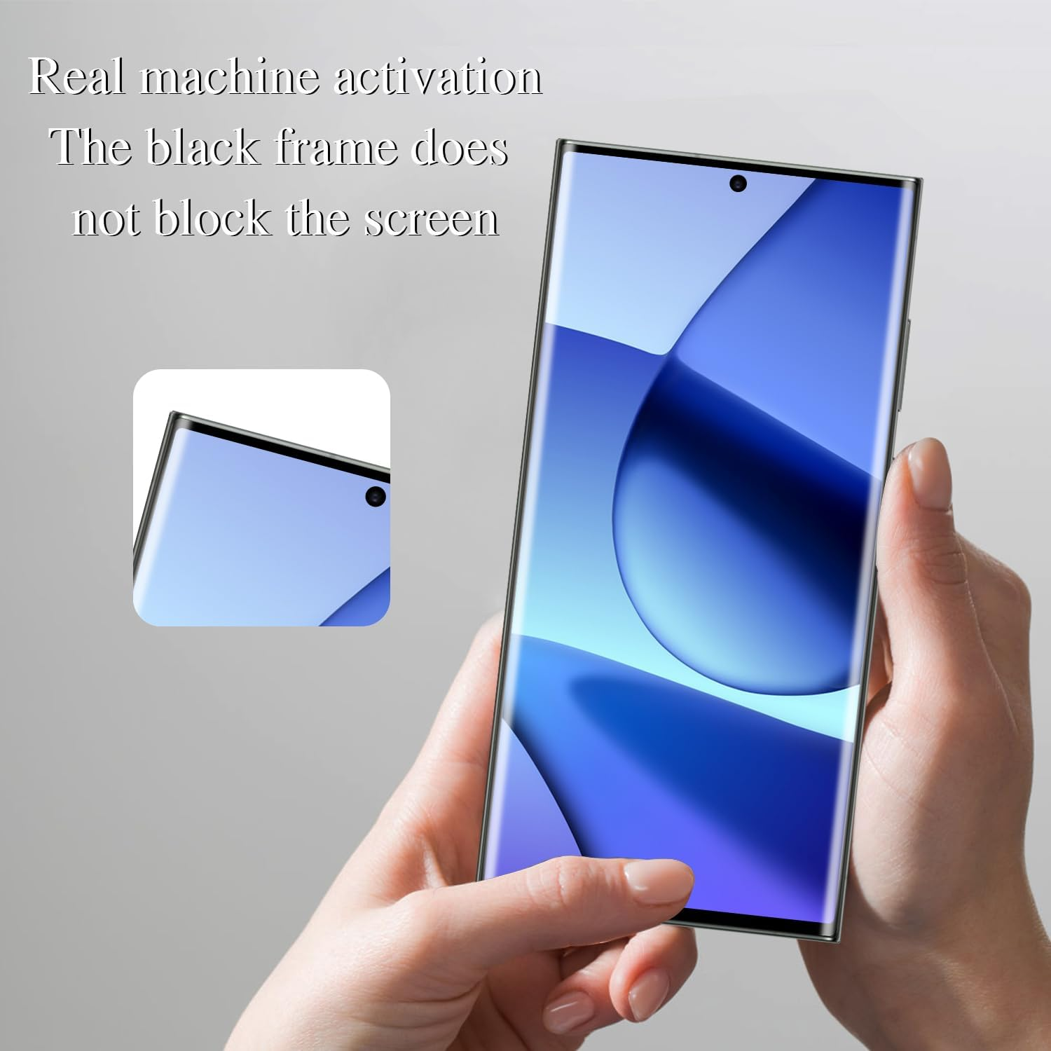 Pokolan 2 Pack Screen Protector for Samsung Galaxy S23 Ultra 5G Tempered Glass, HD Transparent, 3D Curved Full Coverage, 9H Hardness, Easy to Install, Touch Sensitive, anti Scratch image number 2