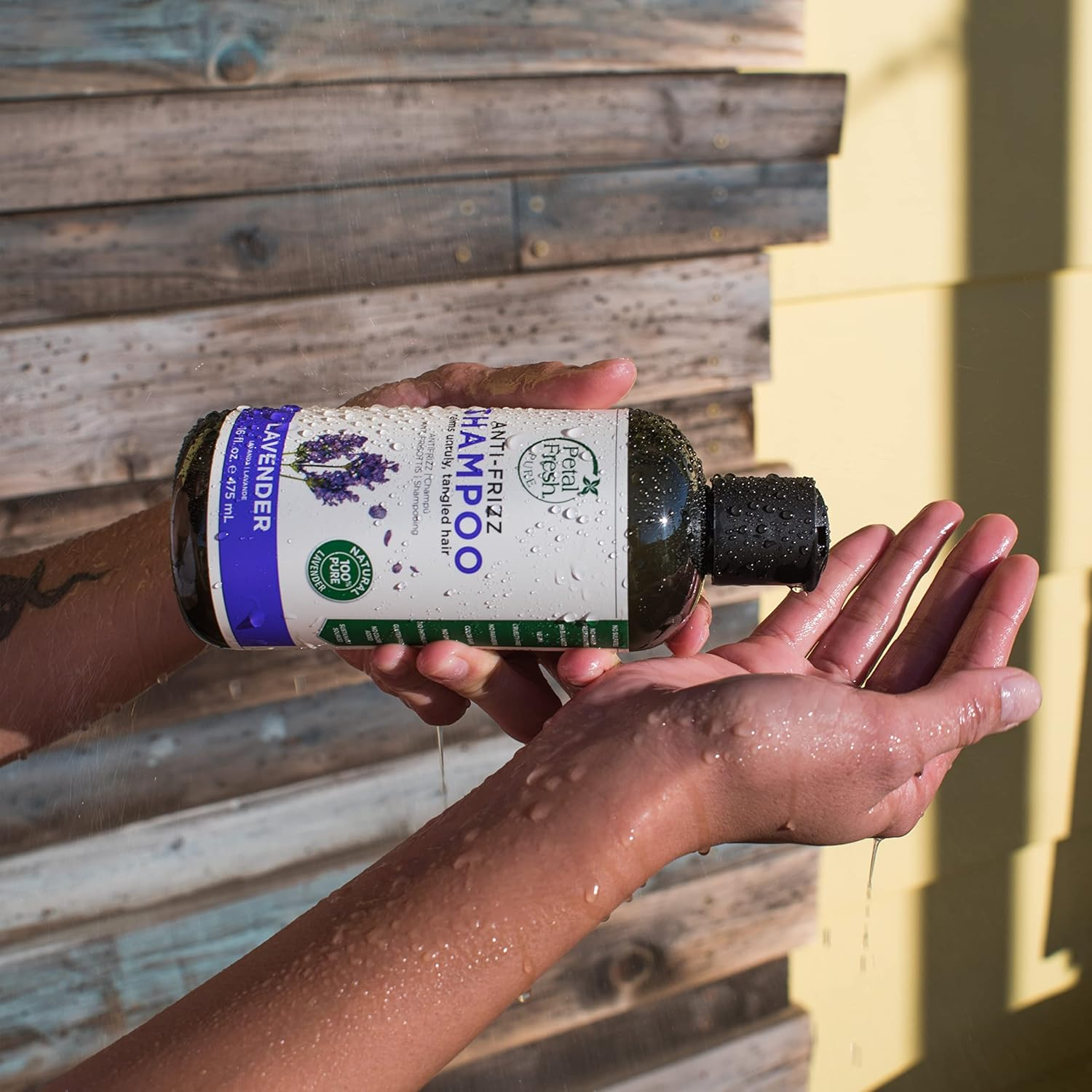 Petal Fresh Pure anti Frizz Lavender Shampoo 350Ml image number 2