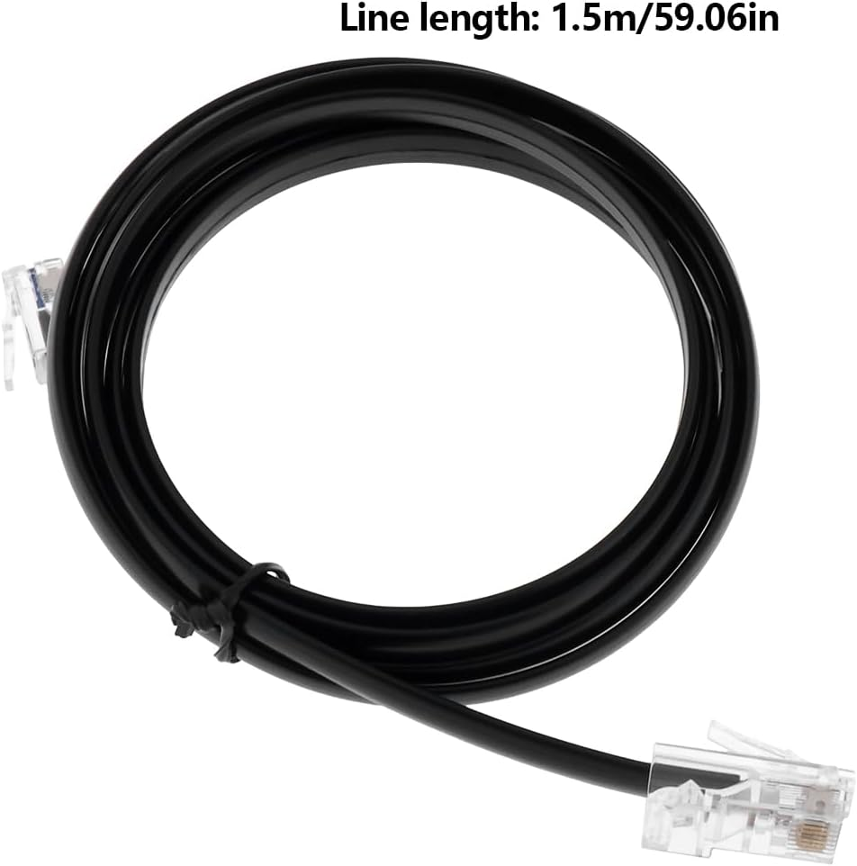Emsea RJ12 Male to RJ45 Male Printer Interface Cable 1.5M Printer Data Cable Compatible with Epson Star Printers with Multipro Interface image number 6