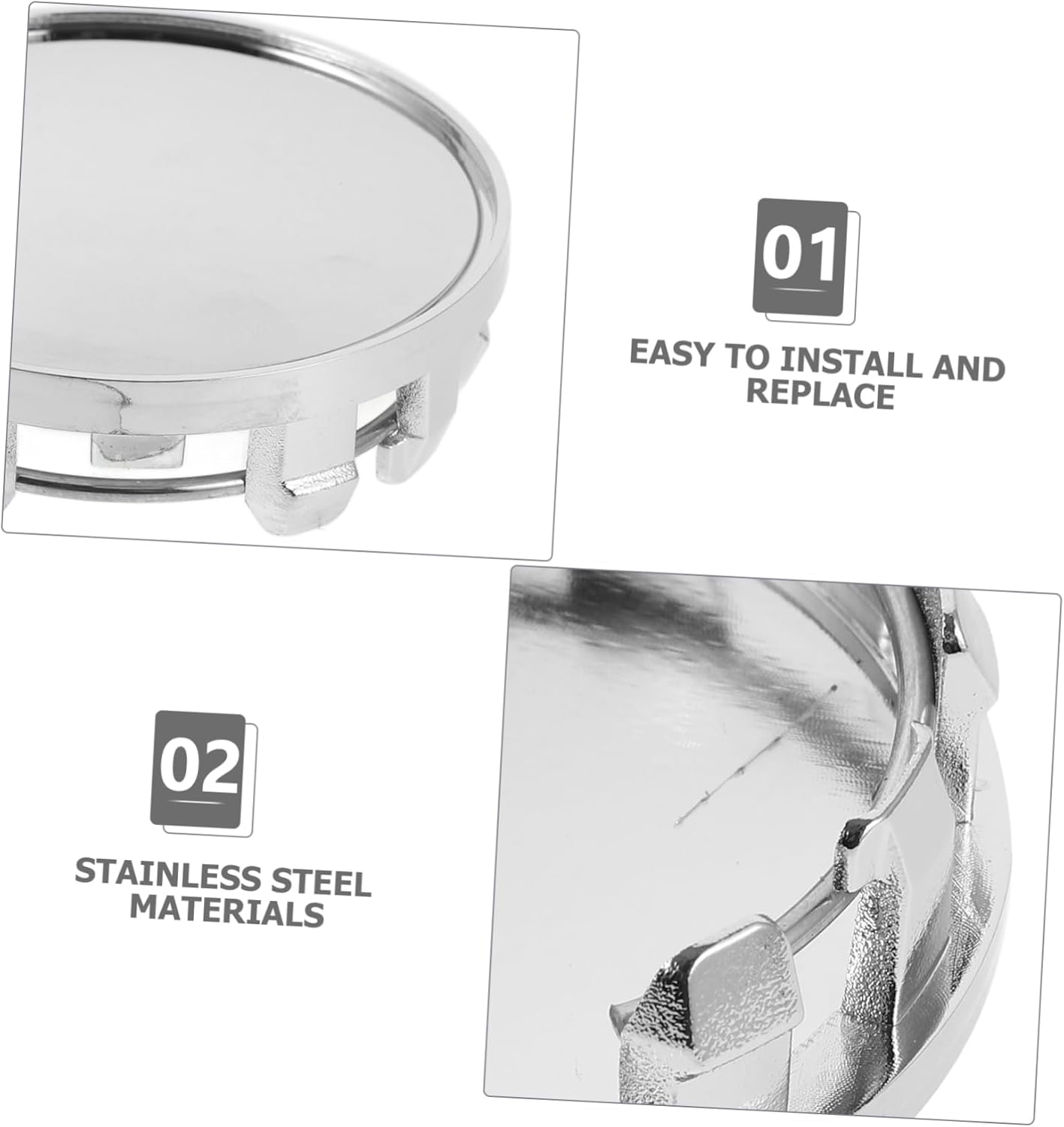 SOESFOUFU 4Pcs Hub Center Cap Car Wheel Hub Covers Automotive Tire Protectors for Vehicle Caps Wheel Covers image number 5