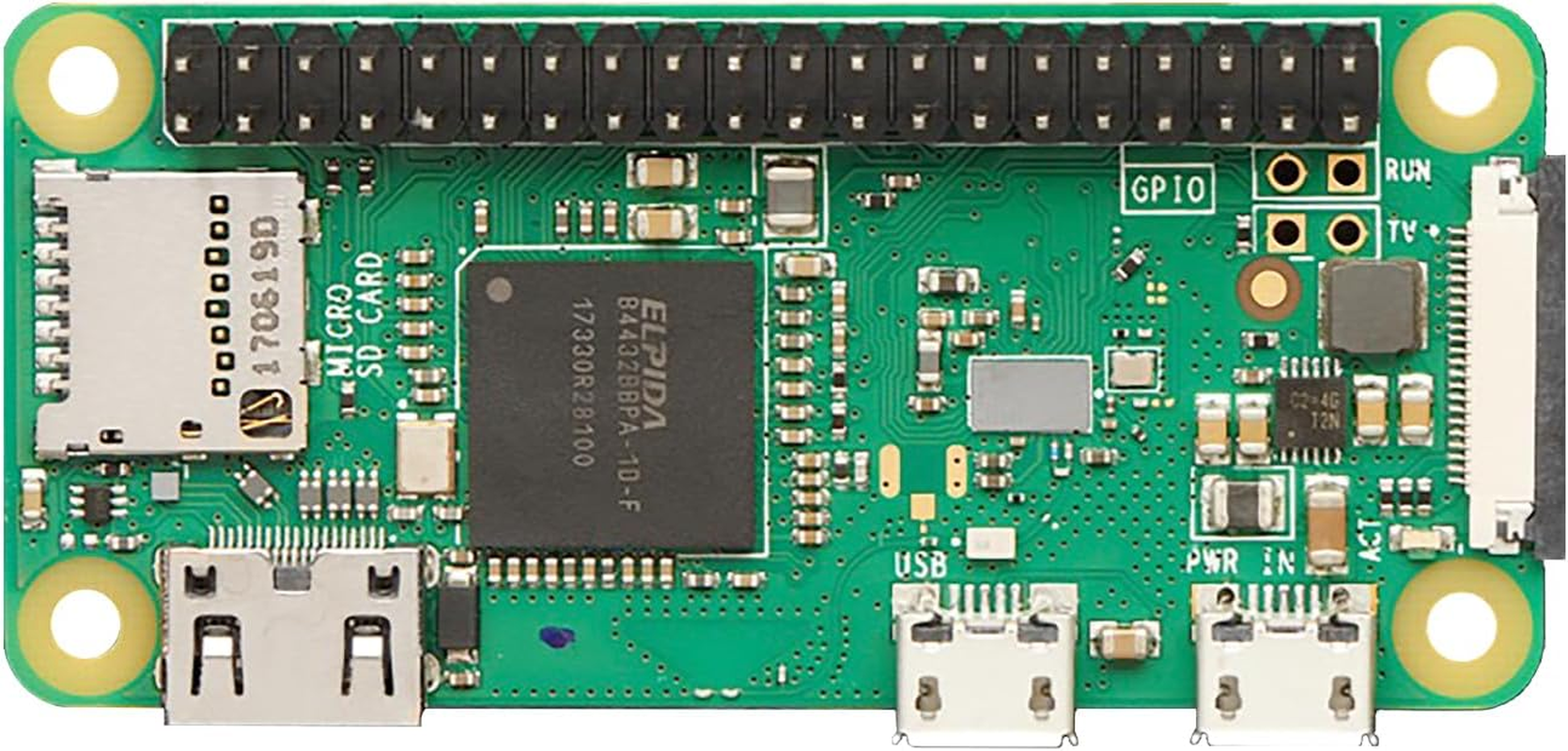 Raspberry Pi Zero WH with Built-In Wifi and Bluetooth, Raspberry Pi Zero W with Pre-Soldered Headers image number 4