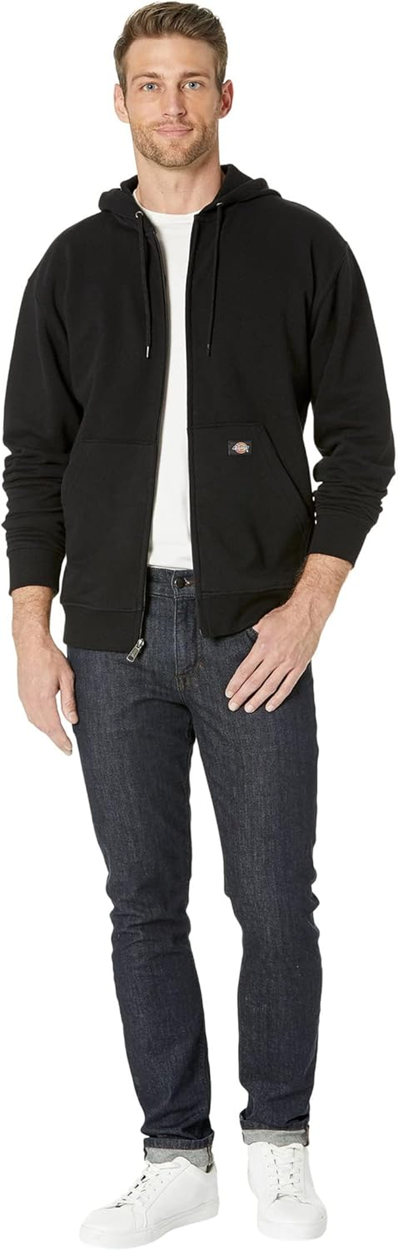 Dickies Men'S Full Zip Fleece Hoodie image number 3