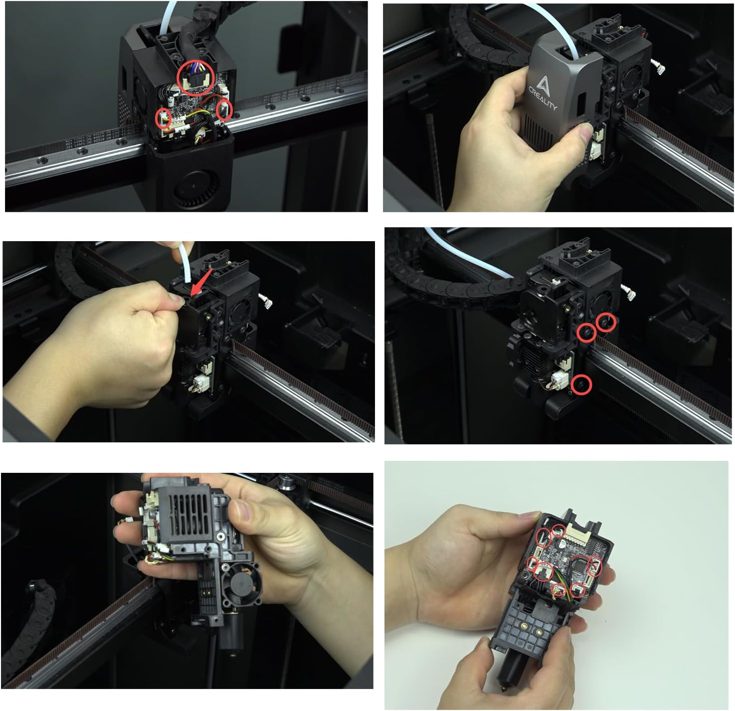 Creality K2/K2 Pro/K2 plus Printhead Adapter Plate/Motherboard PCBA (GD32F303CBT6) - Original Replacement Parts with Video Aftersales Guide image number 1