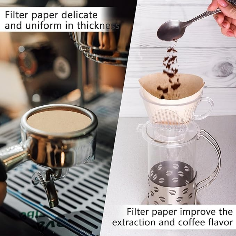 Coffee Filters, Set of 100， Disposable Coffee Filter Papers, Size 04，Unbleached Cone Paper Filters for Coffee Dripper & Pour over Coffee Maker image number 2