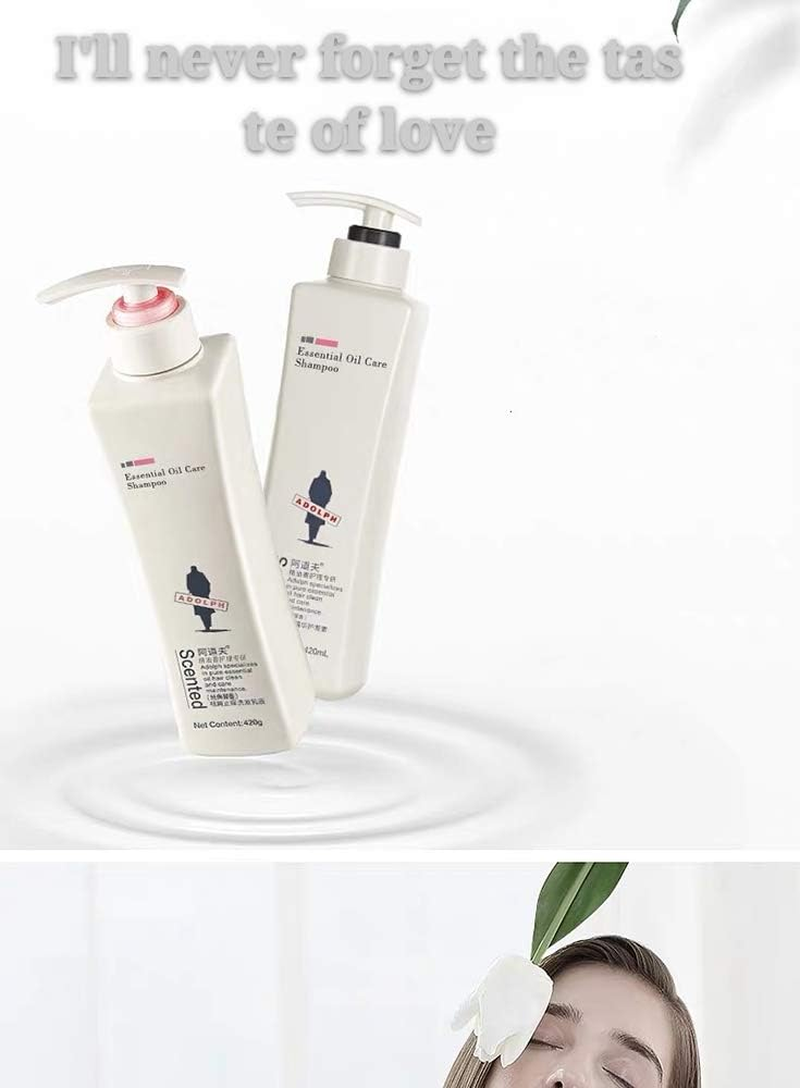 Adolf Shampoo and Conditioner 420 ML * 2 Light Moisturizing Shampoo Set image number 1