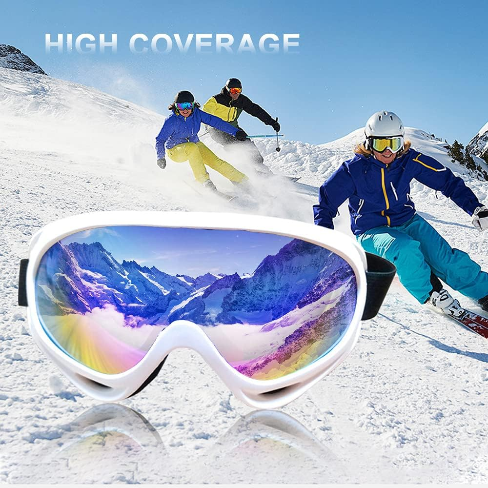 Ski Snowboard Goggles UV Protection anti Fog Snow Goggles for Men Women Youth image number 5