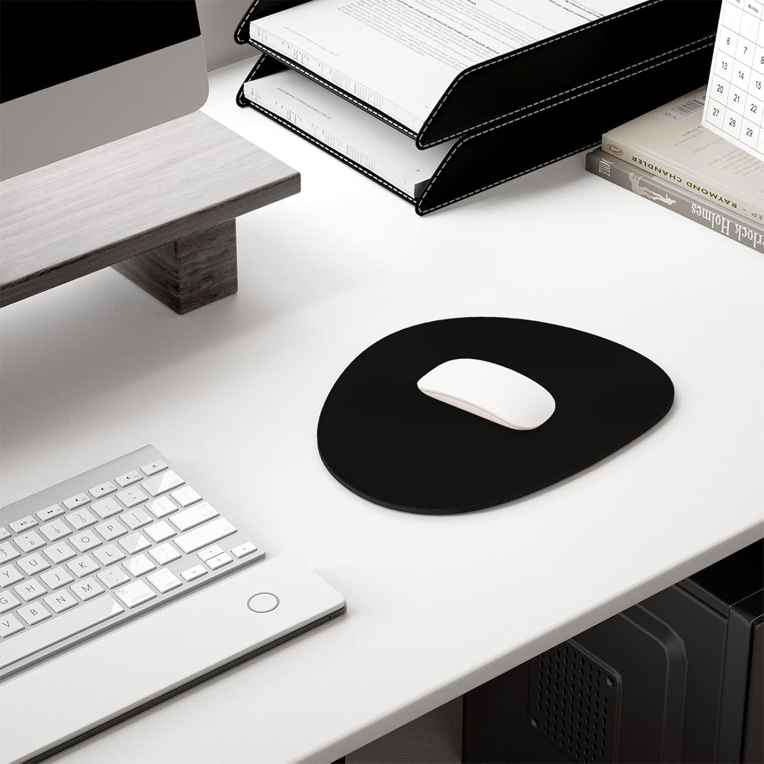 Cute Small Mouse Pad, Non-Slip Rubber Base with Washable Waterproof Fabric, Desk Mat for Office, Home, Gaming and Laptop Accessories image number 2