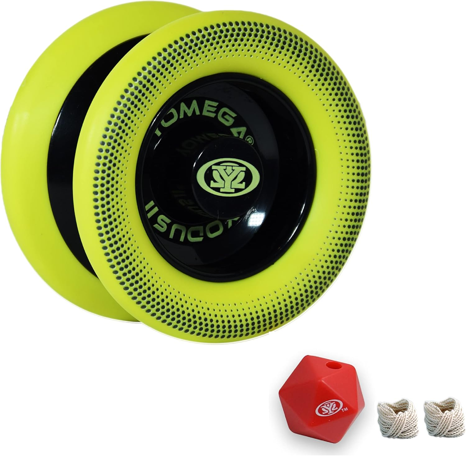 Yomega Xodus II Yoyo&ldquo; Includes Roller Bearing Technology, Rubber Rims and Wing Shape Design &ldquo; Professional Responsive Yoyos Intermediate Level Play (Yellow) image number 3