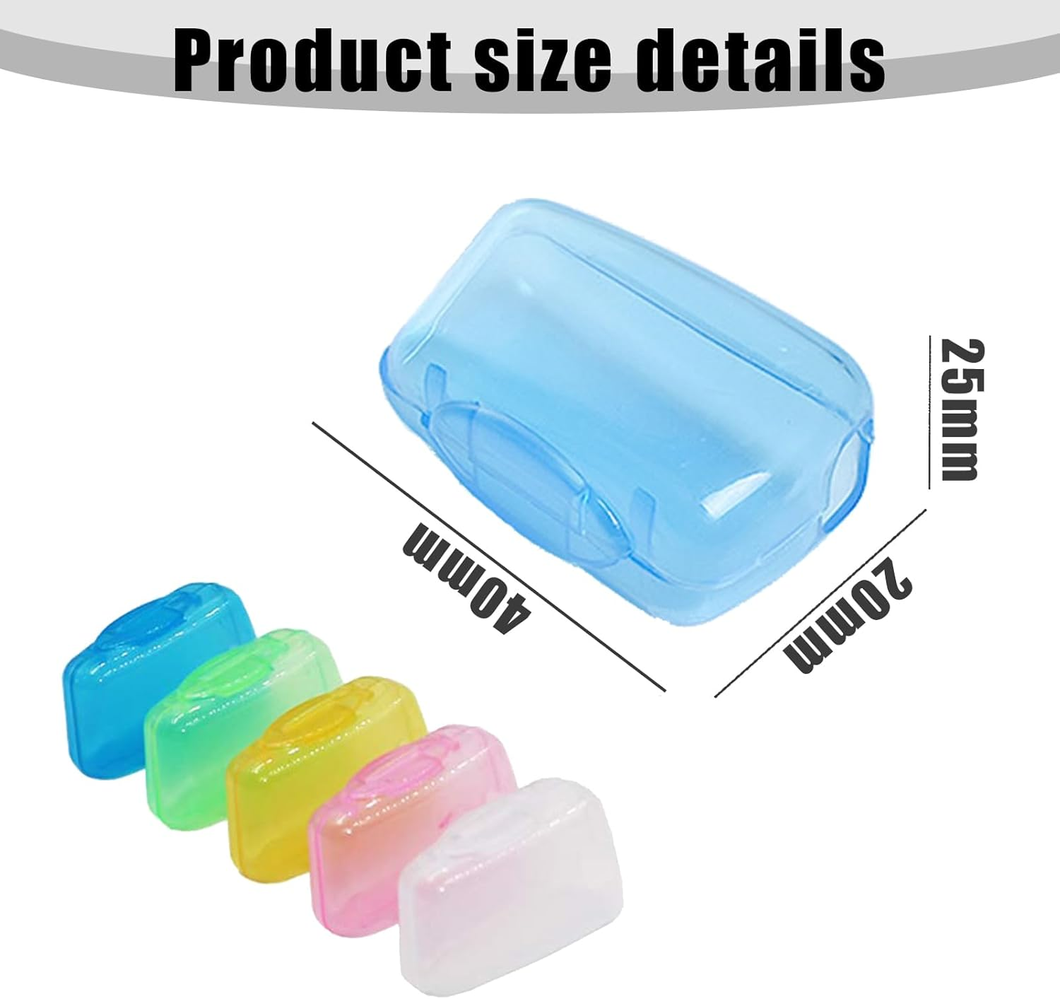 15Pcs Toothbrush Covers Caps for Travel,Small and Portable,Portable Travel Toothbrush Head Cover Case Protective Caps,Great for Home and Outdoor image number 1