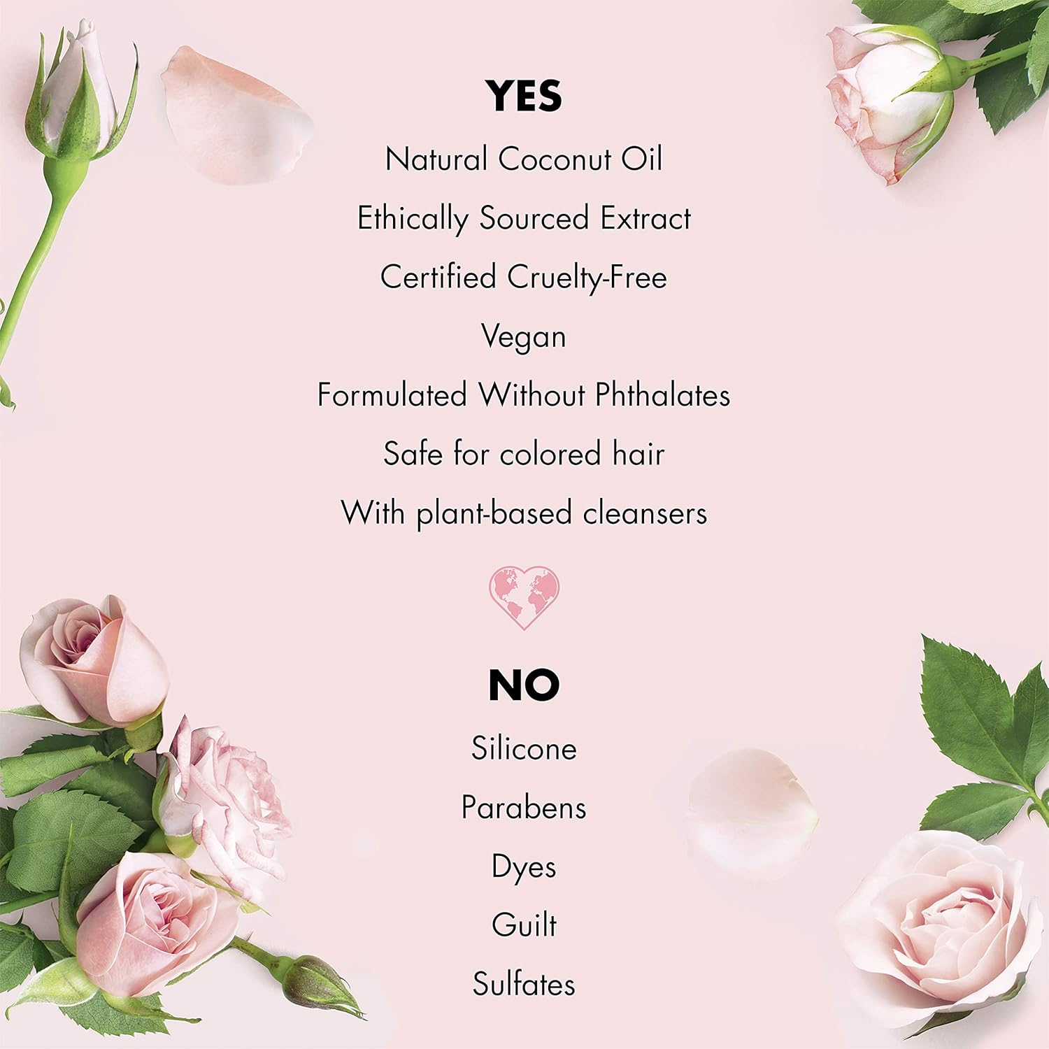 Love Beauty and Planet, Blooming Color Sulfate Free Shampoo for Color Treated Hair 13.5, Murumuru Butter and Rose, Rose, 13.5 Fl Oz (Pack of 2) image number 4