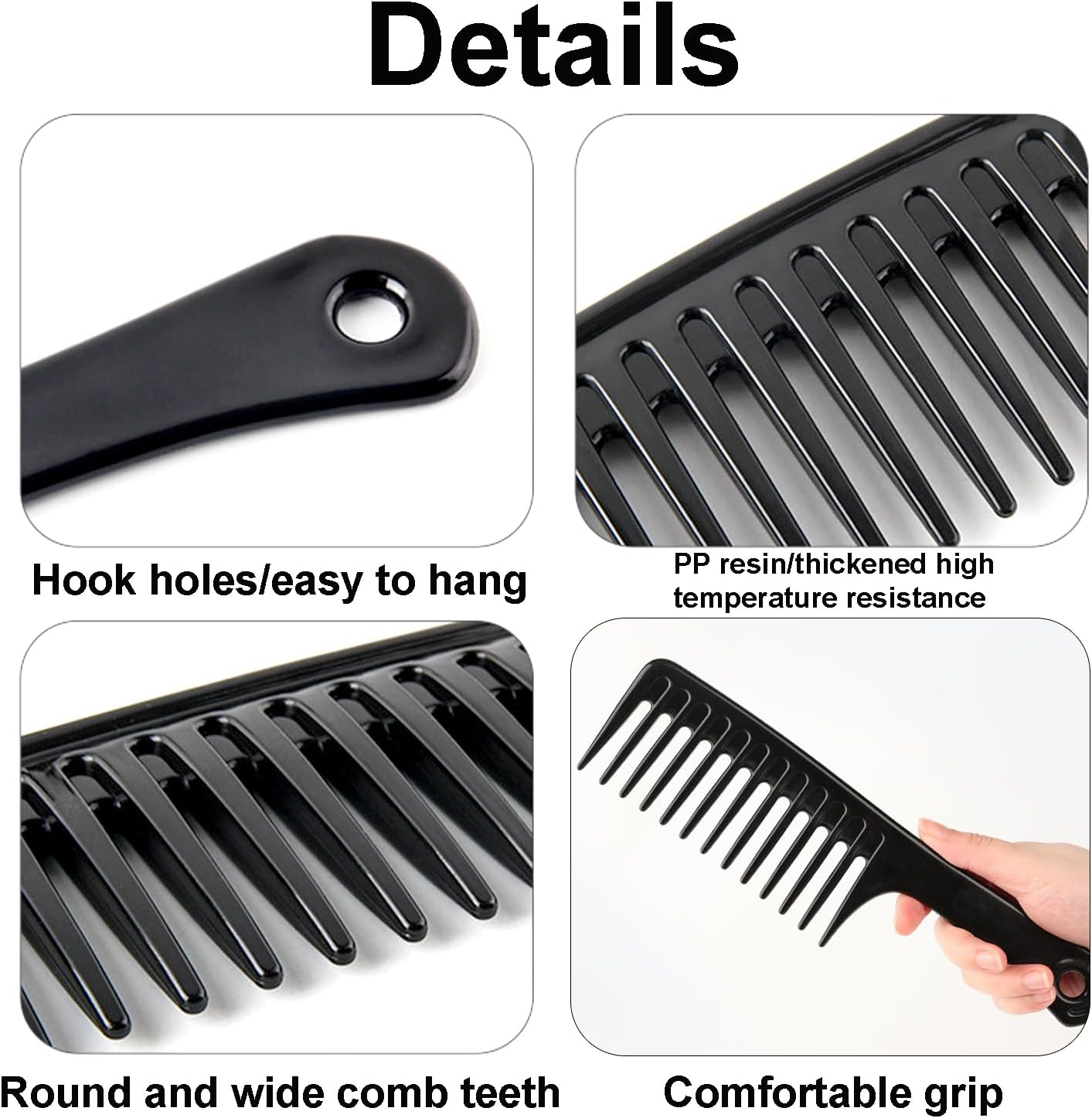 ARJDXDP 3 Pcs Hair Sponge Brush, Big Holes Afro Curl Sponge, 4 in 1 Afro Twist Comb Set for Twists and Dreads Hair Twist Sponge Curling Sponge for Afro Hair image number 2