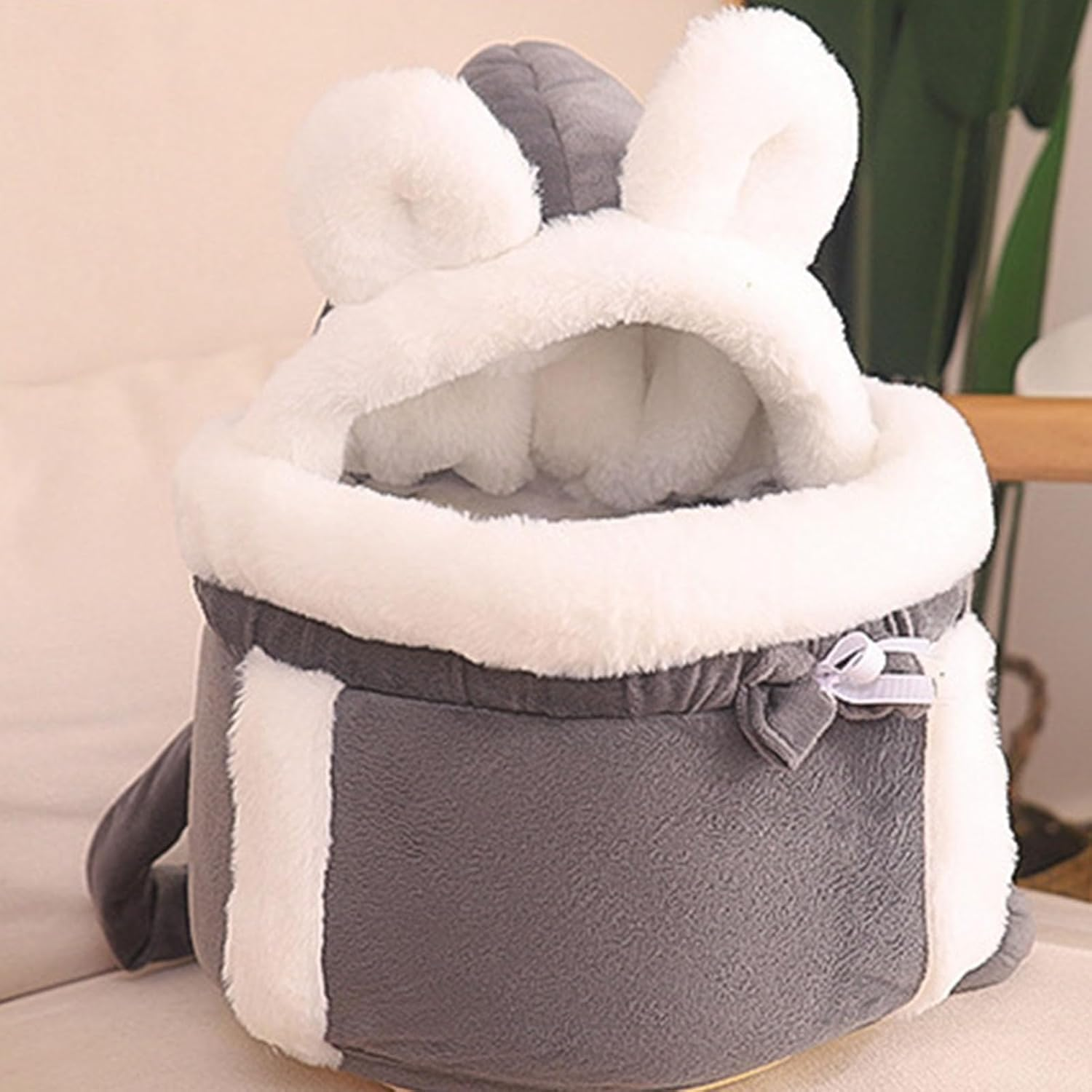 Cat Bag Carrier, Cute Double Pocket Design Cat Travel Carrier Comfortable Front Pack, Cat Bag, Soft Pet Cave, Cozy Cat Travel Carrier for Travel, Outdoor image number 1