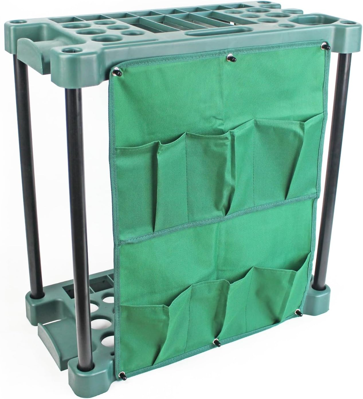 Leona Co Compact Garden Tool Storage Rack Organizer with Multiple Pockets &ndash; Wall-Mounted Garage Shed Holder for Rakes, Shovels, and Hand Tools &ndash; 58X31X60Cm image number 5