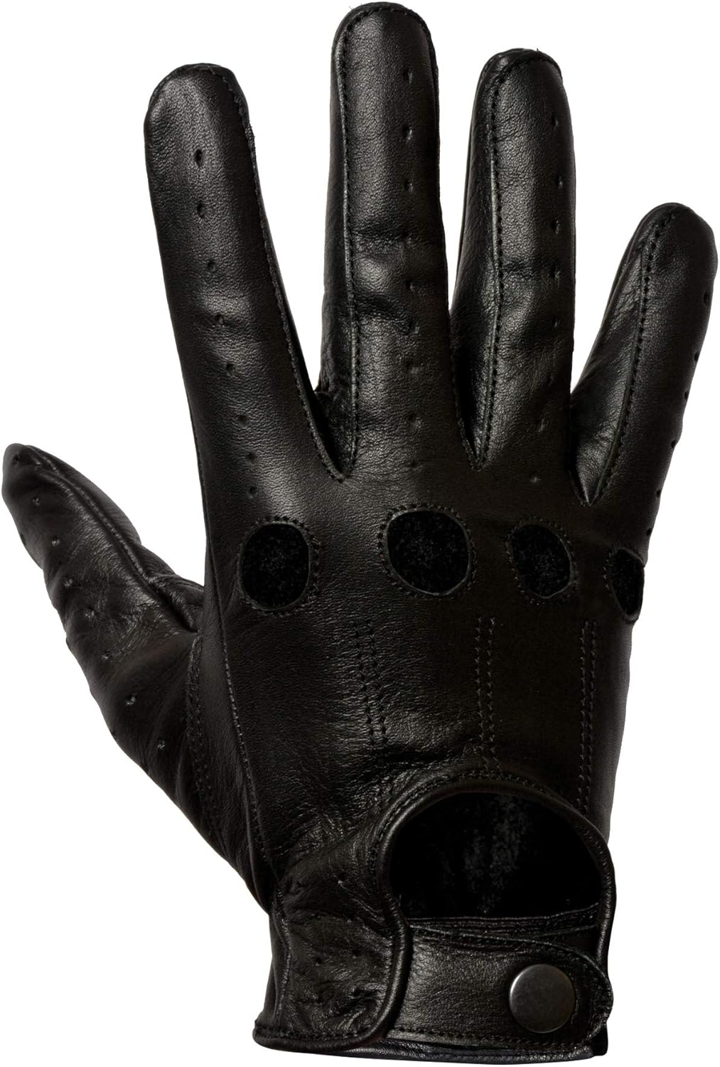 Men'S Leather Chauffeur Vintage Retro Style without Lining Driving Gloves image number 6