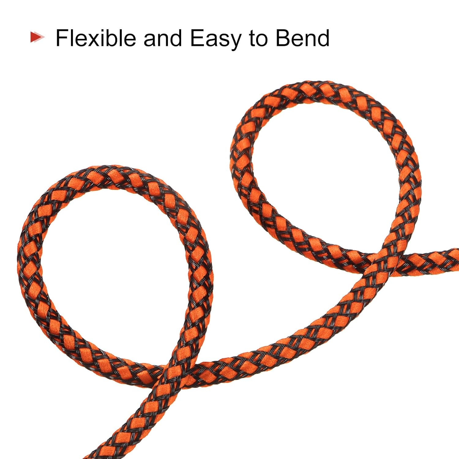 Uxcell 2 Pack Aux Cable 3.5Mm Male to Male Nylon Braided 5Ft 4 Pole Hi-Fi Stereo Sound Auxiliary Cord Orange for Earphones, Smart Phones, Home/Car Stereos, Speakers, Computers image number 5