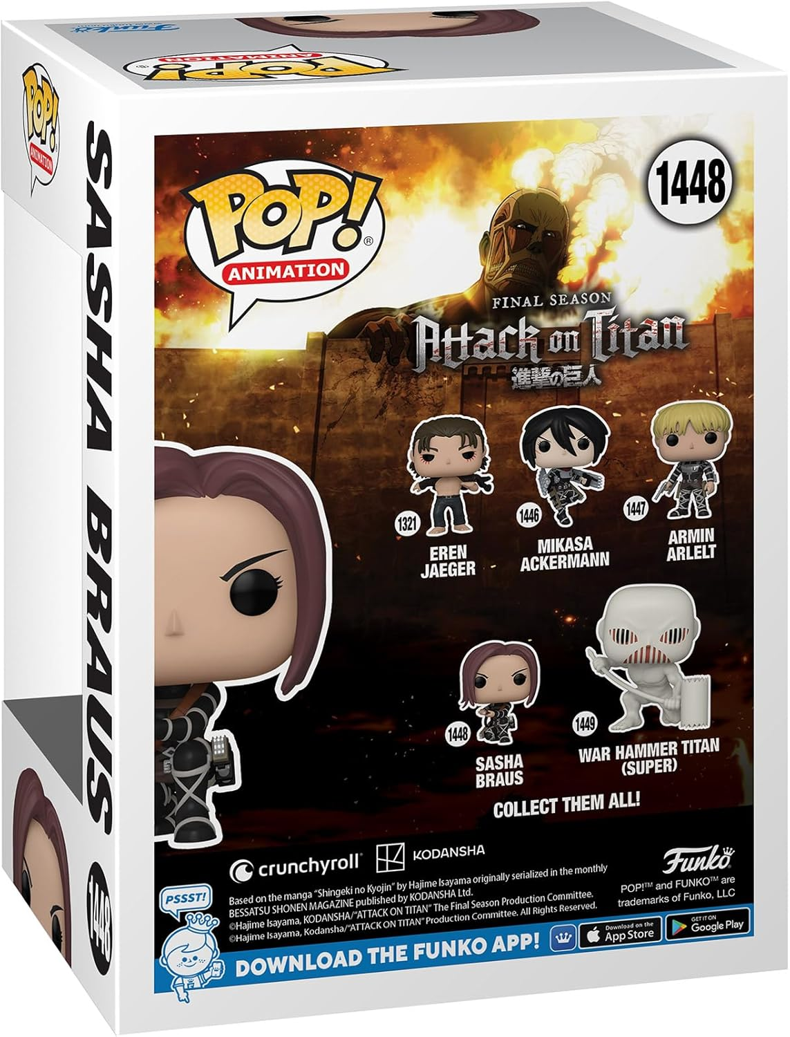 FUNKO POP! ANIME: Attack on Titan - Sasha image number 1