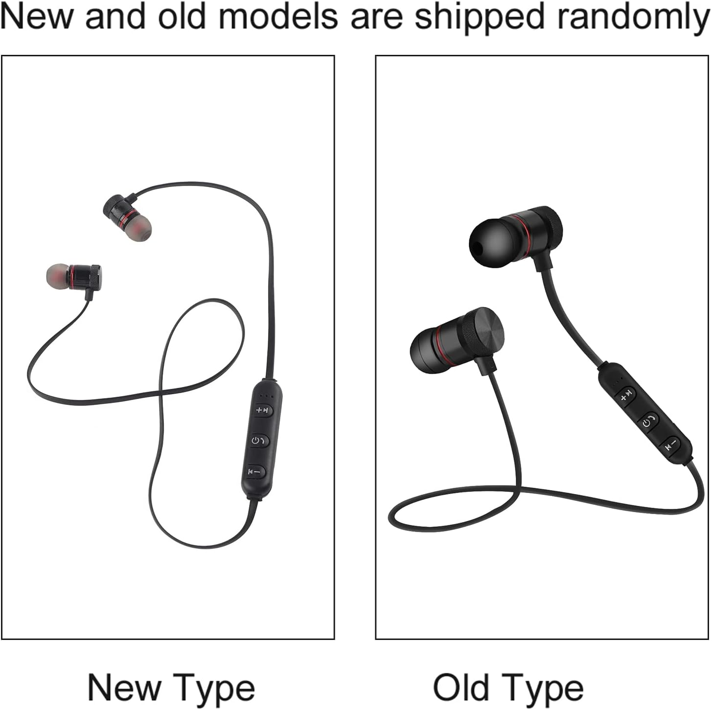 Bluetooth Headphones, Bluetooth 4.1 Sport Wireless Headphones with Microphone 5 Hours Working Time In-Ear Headset for Iphone, Ipod, Samsung Etc. Black