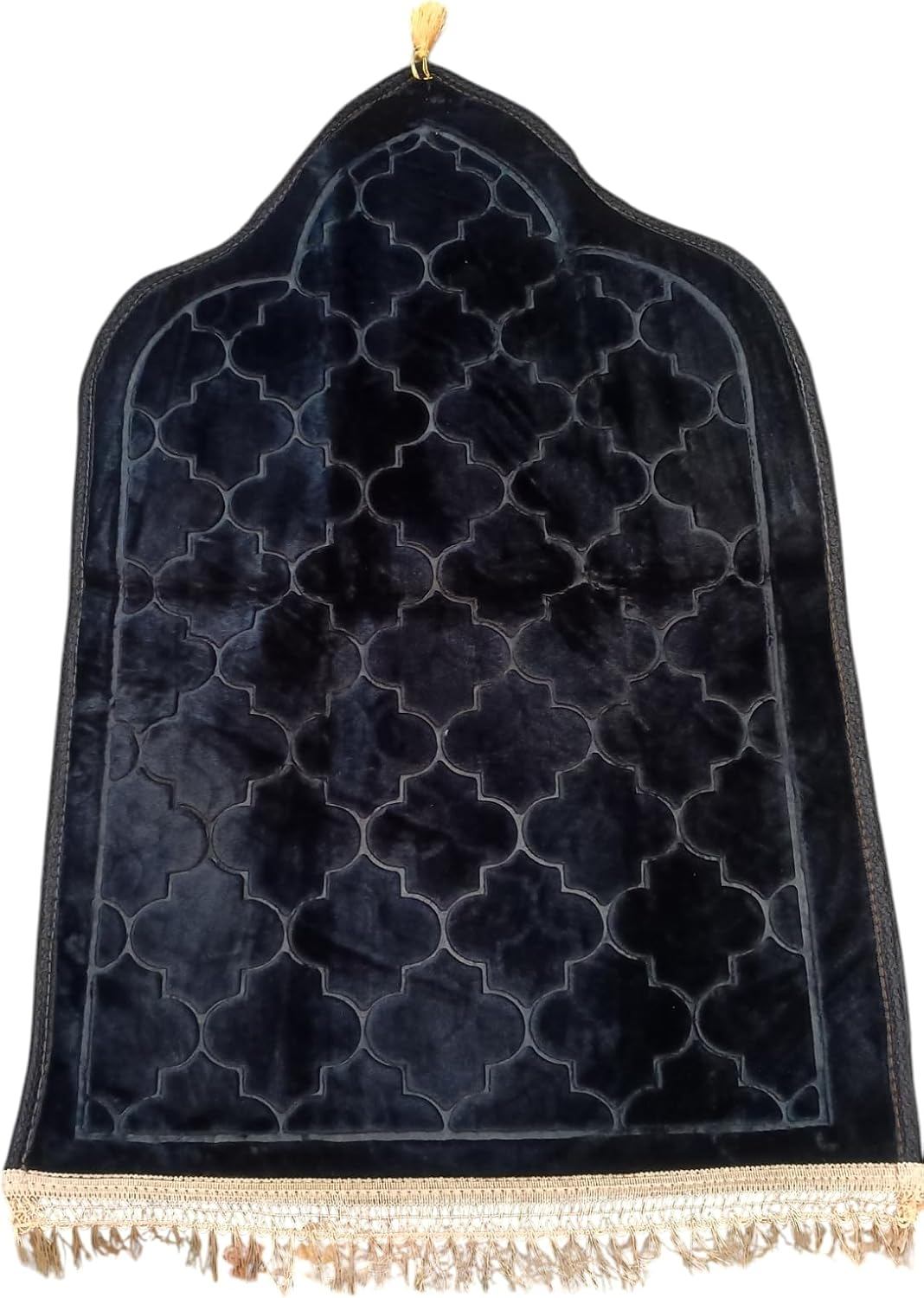 Goodword - Prayer Mat for Mussallah, Prayer Room Zaawiya, Sajadah, Namaz, Nimaz, Portable Prayer Rug Floor Rug, Ramadan or Eid Gifts, 65Cm X110Cm (White)