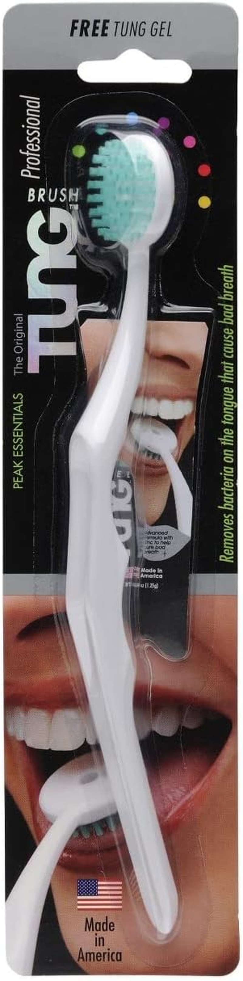 Tung Original Tongue Brush with Tongue Gel 25 G, Made in USA, Removes Bacteria on the Tongue That Cause Bad Breath image number 4