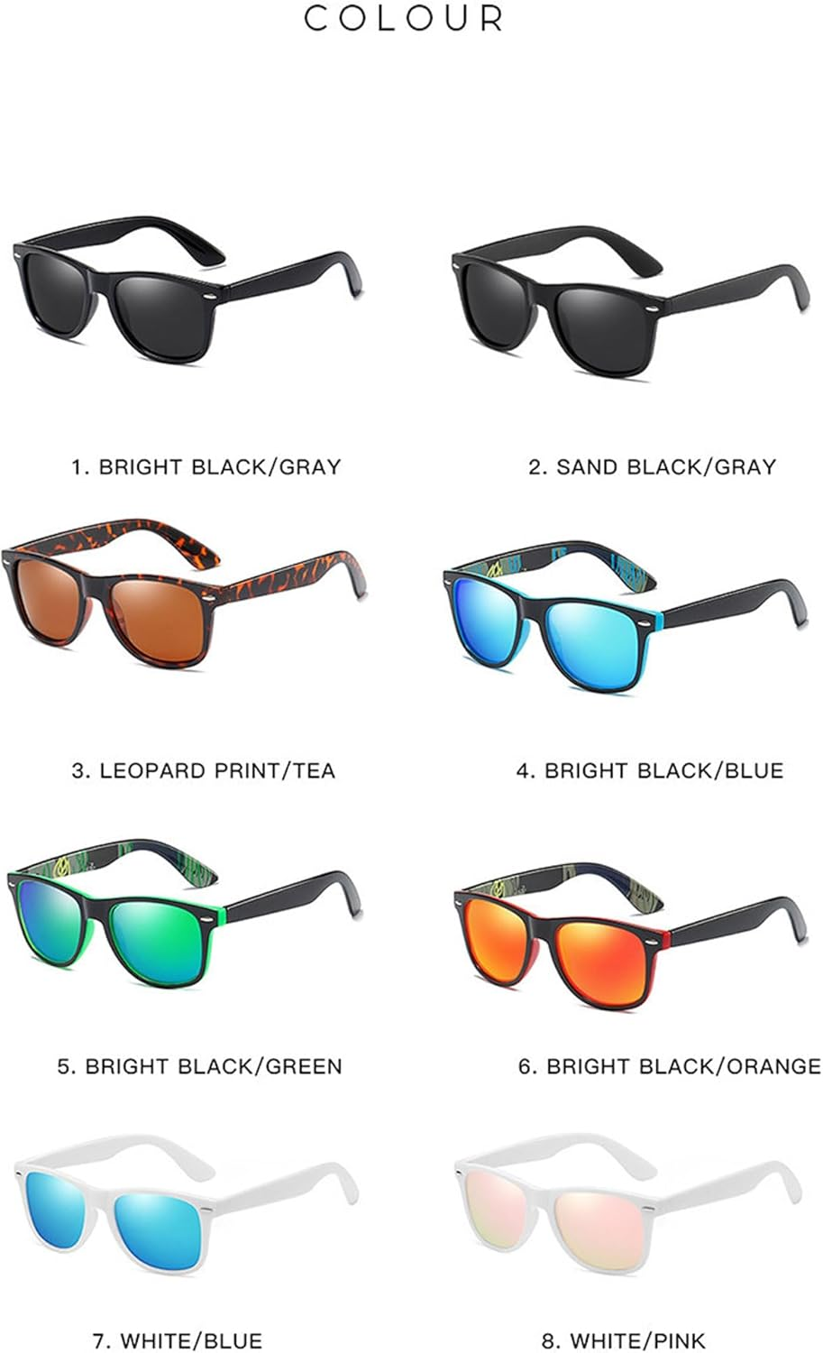 Jueshanzj Polarized Sunglasses Sunglasses Men and Women with the Same Paragraph Sunglasses