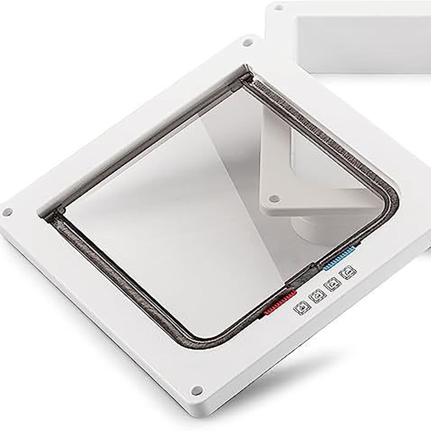 YAKESD Convenient Cat Flap Door for Interior Doorssafety,Pet Door with 4 Way Lock, Waterproof Pet Door Kit Ideal for Kitten & Small Dog (XL) image number 1