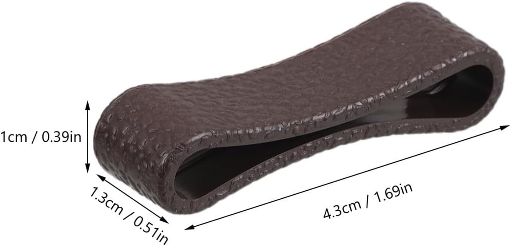 GALPADA 20Pcs Fake Leather Belt Loop Keeper Rings, Wide Strap Retainer Bands for Men and Women, Belt Strap Holder Accessories Set in Black and Dark Brown for Waistband Securing