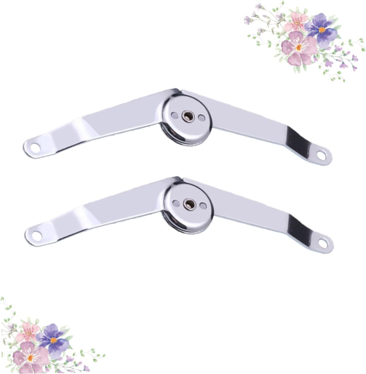 WOONEKY Metal Luggage Hinge Boxes Support Hinge 2Pcs Locating Rod Durable and Smooth