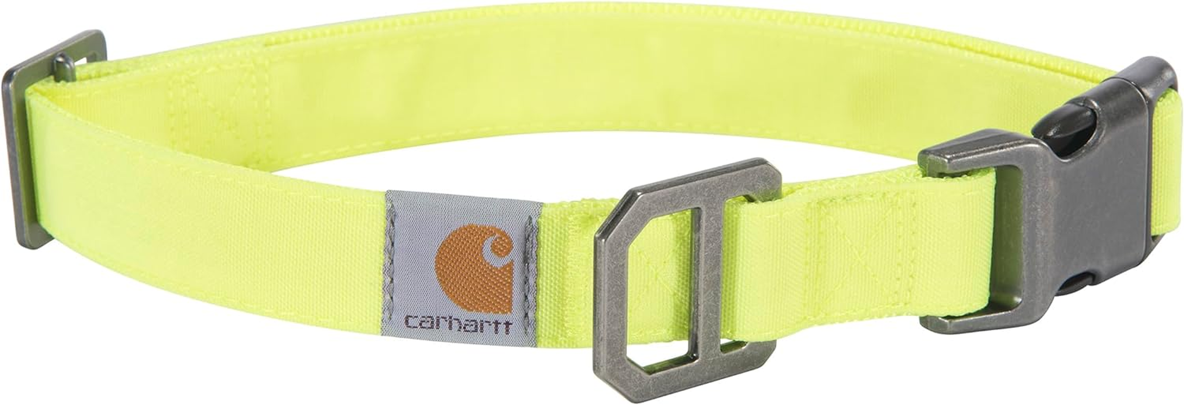 Carhartt Nylon Duck Dog Collar, Fully Adjustable Durable 2-Ply Cordura Nylon Canvas Collars for Dogs, Marine Blue, Medium