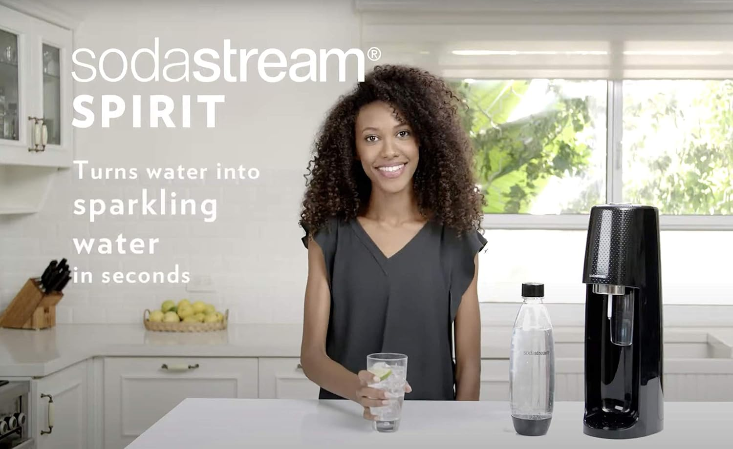 Sodastream Spirit Megapack 1 Spirit + 1 60 L CO2 Cylinder + 2 1L & 1 500Ml Reusable Bottles (Black) Mega Pack Australian Model image number 1