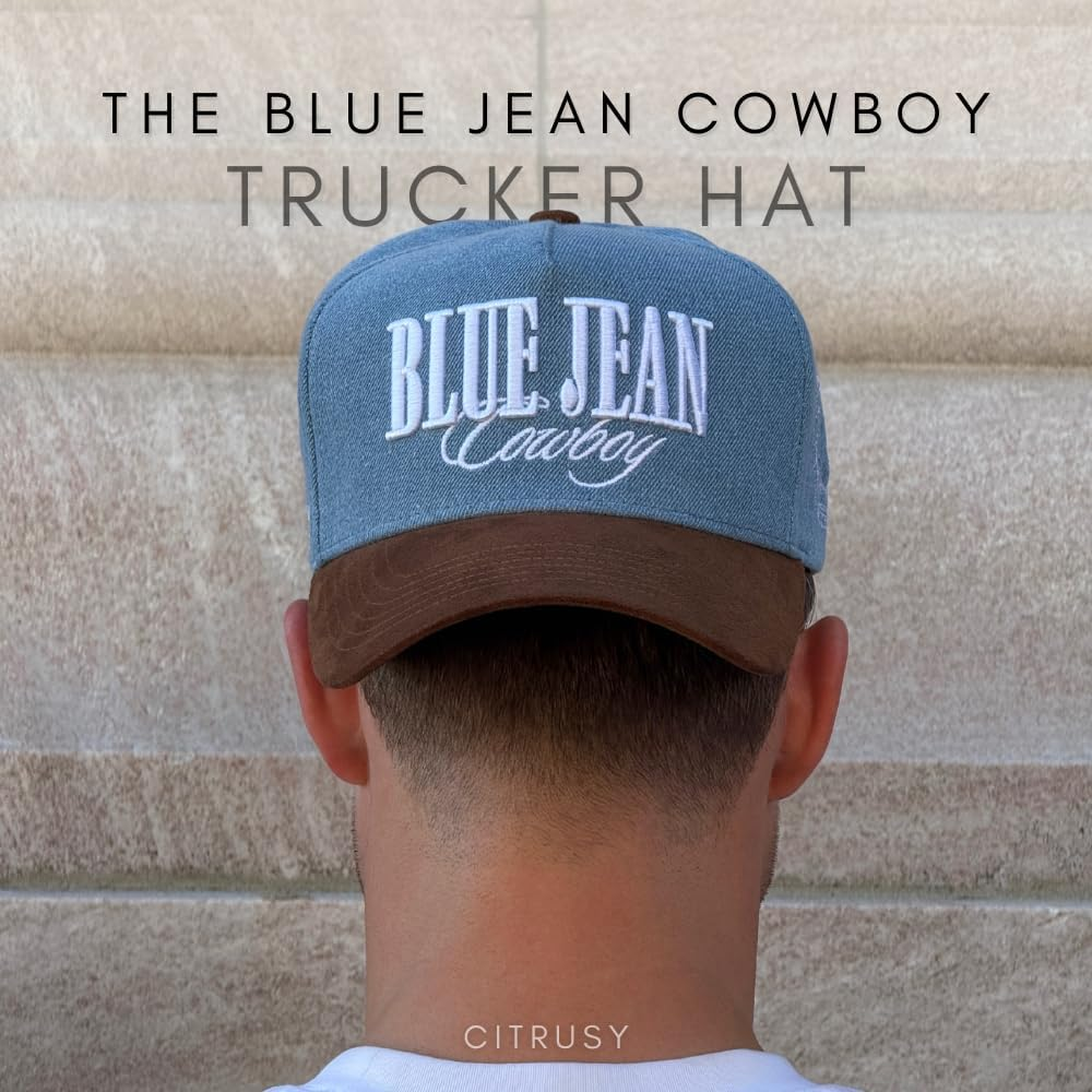 Citrusy Boutique Western Trucker Hat - Retro Men'S & Women'S Two Tone Cotton Cap image number 3