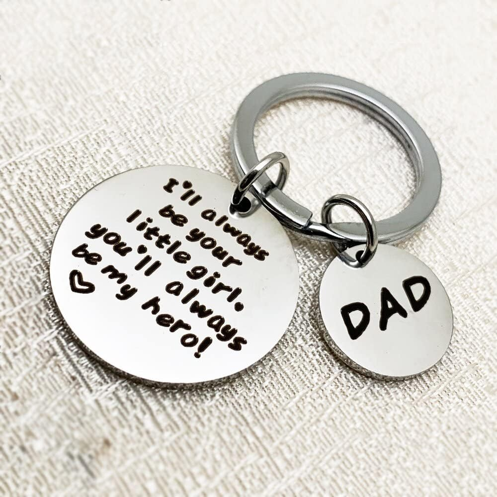 Dad Gifts Keychain for Daddy Father Dad Christmas Birthday Gifts from Daughter image number 3