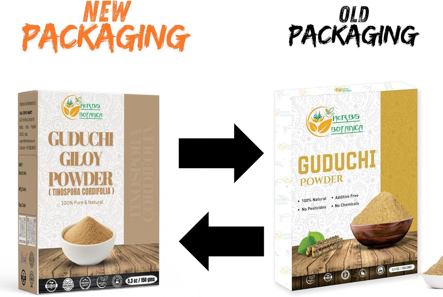 Herbs Botanica Guduchi Powder USDA Organic Neem Giloy Powder | Tinospora Cordifolia | Herbsl Supplement for Immune Support, Digestion 5.3 Oz / 150 GMS image number 4