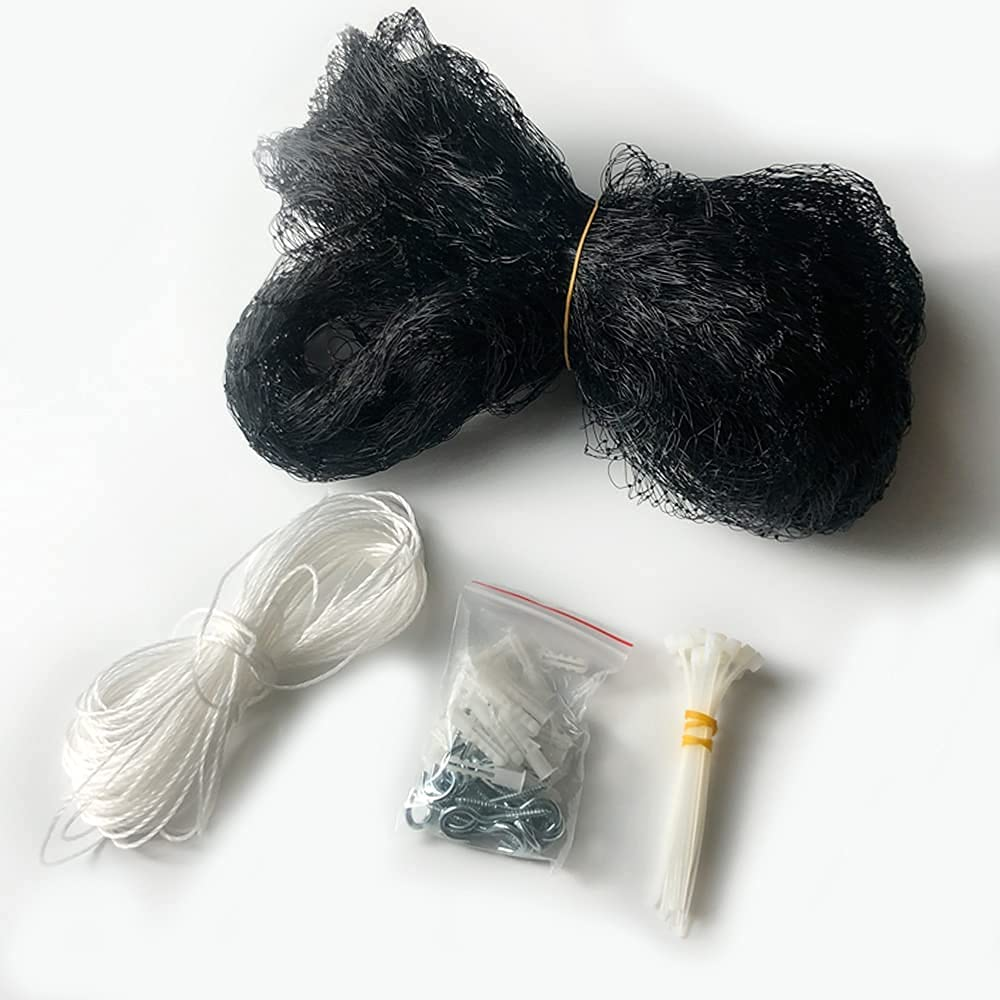 YOKMO Cat Balcony Rail Net Cat Anti-Fall Netting Pet Balcony Mesh Fence Net Dog Fence Nets Black Nylon Pets Anti-Fall Mesh Fence, 10 X 13Ft image number 5