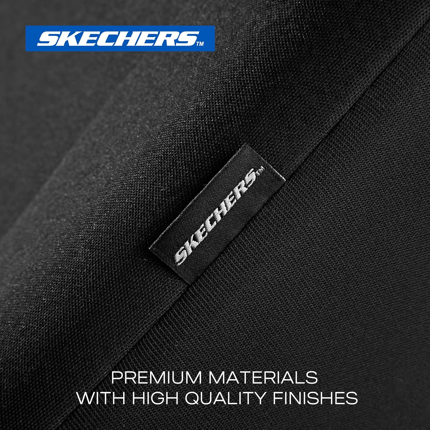 Skechers Seat Covers, Premium Breathable Polyester Seat Covers, Car Seat Covers Front Seats Airbag Compatible, Automotive Comfort for Most Cars, Vans, Trucks, Suvs (Two Front, Black) image number 6