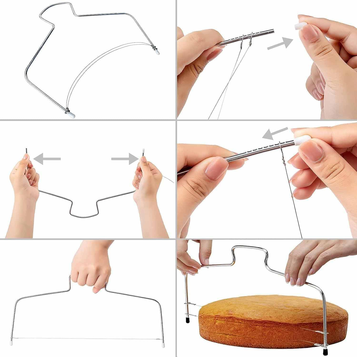 Roczential 35 Pack Cake Stand, Rotating Cake Turntable with 2 Icing Spatula,7 Icing Tips and 20 Bags,3 Cake Scrapers Icing Smoother Set & More, Baking Cake Decorating Kits Supplies image number 4