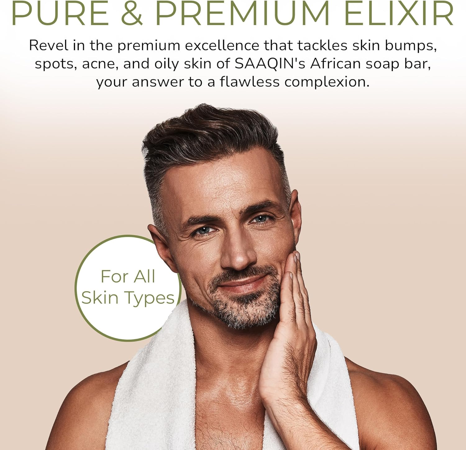 SAAQIN - Raw African Black Soap for All Skin Types, Black Soap Ideal for Acne, Wrinkles, Make-Up Removal, Hair & Body, Natural Glycerin Black African Soap, African Black Soap Bar from Ghana, 5 Lbs