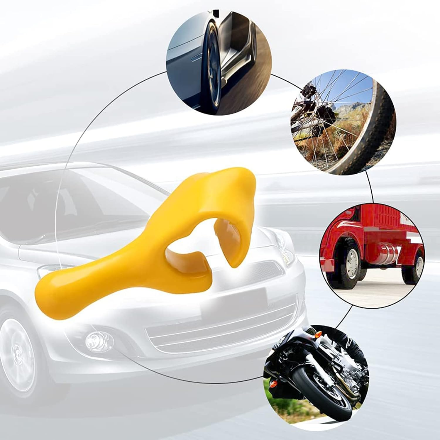 Cast Iron Coated Bead Keeper Bead Retainer Tire Change Tool Yellow Heavy Duty Thing image number 6