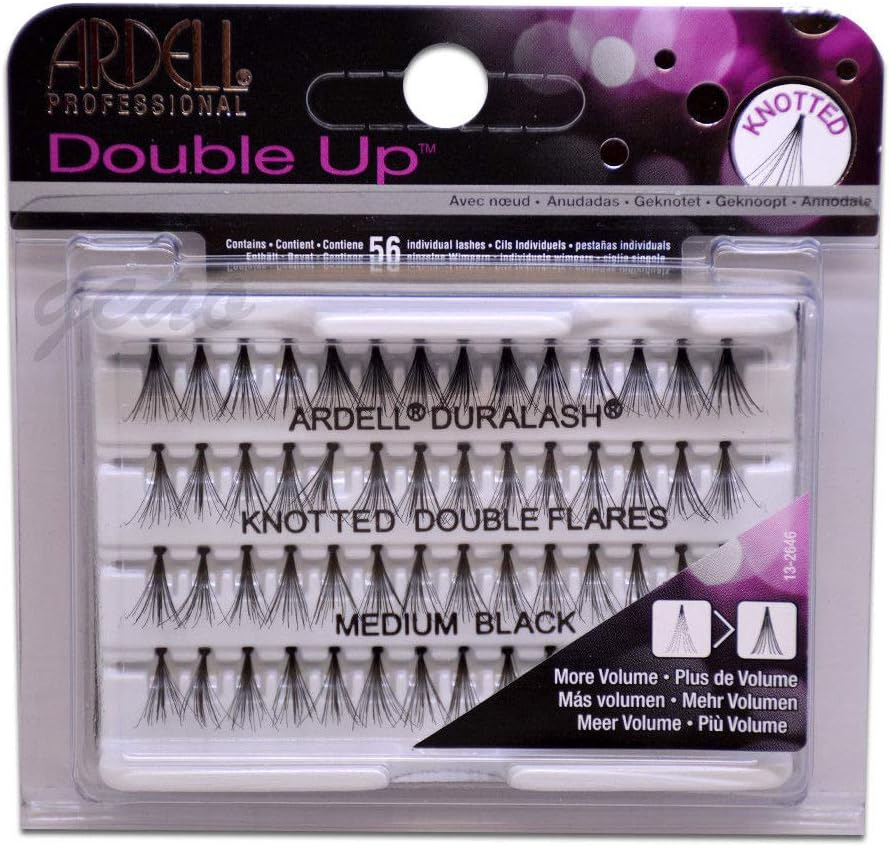 Ardell Double Knotted Long Individuals Lashes, Black, Long (68292)