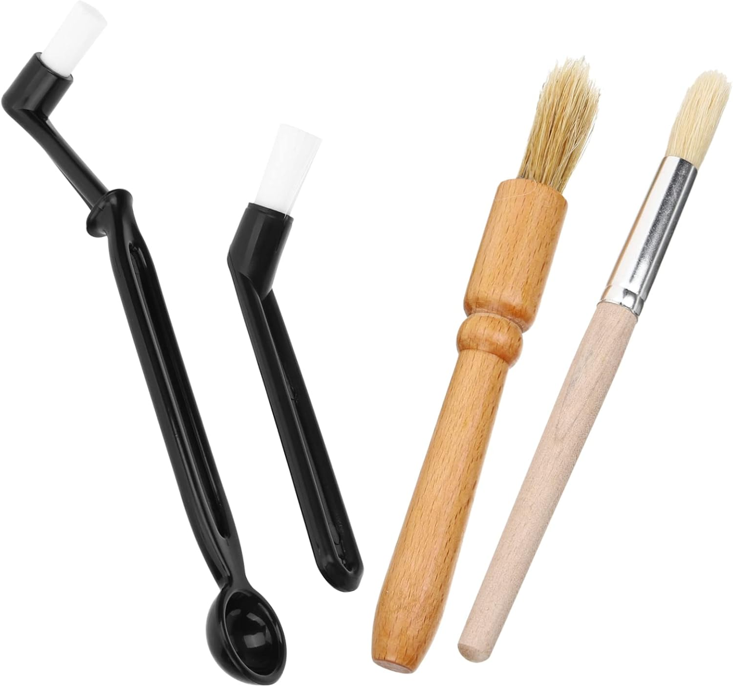 KICHOUSE 3 Sets Espresso Maker Brush Machine Cleaning Brush for Espresso Machine Long Handle for Tea Powder Sugar Baking Powder image number 6